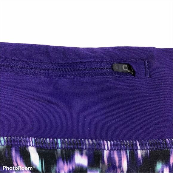 Ladies Nike Running Purple Capri Running Pants XS - Picture 7 of 9